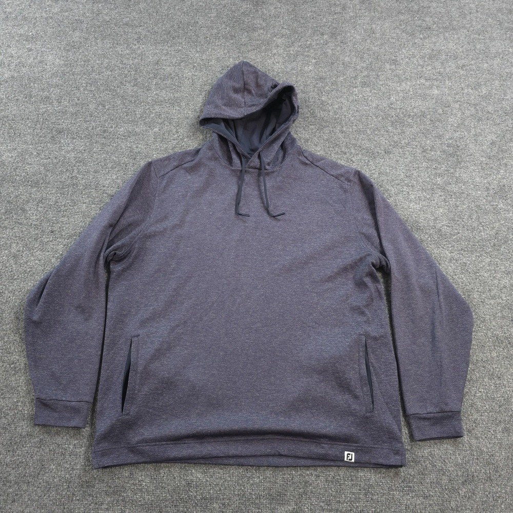FootJoy Hoodie Mens XL Blue Lightweight Performance Golf Pullover FJ Stretch